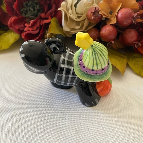 Ceramic Hand Painted Halloween Black Cat - Picture 3 of 6
